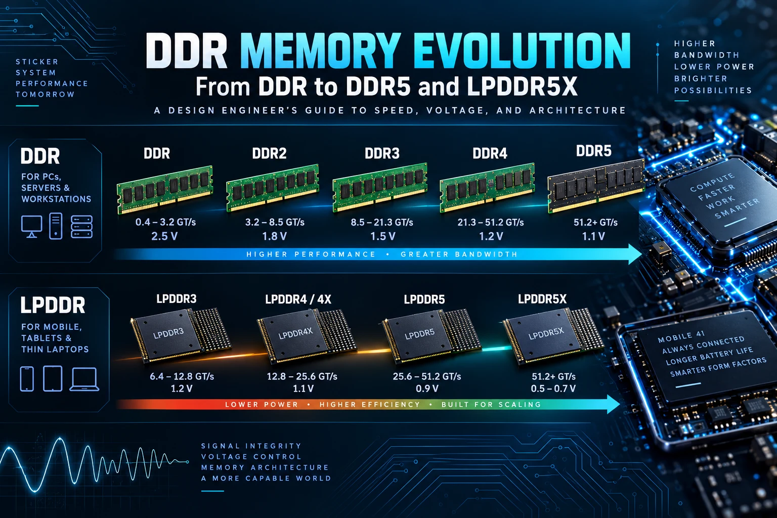 DDR memory evolution